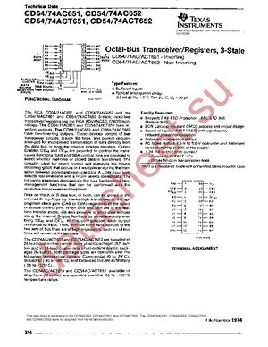 CD74ACT652M96 datasheet  